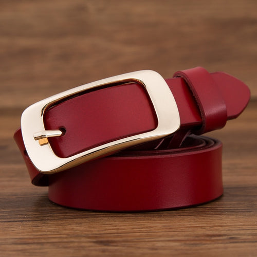 Fashion brand 100% genuine leather women belt